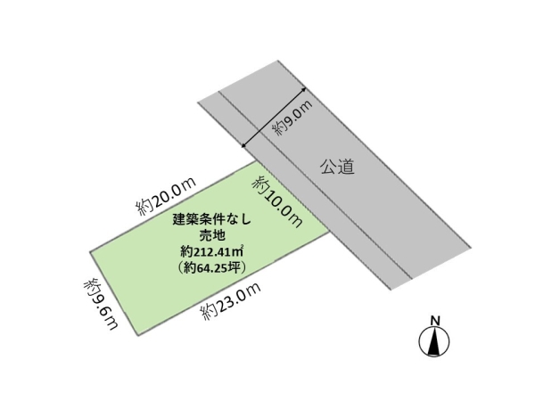 新潟市東区江南６丁目の土地