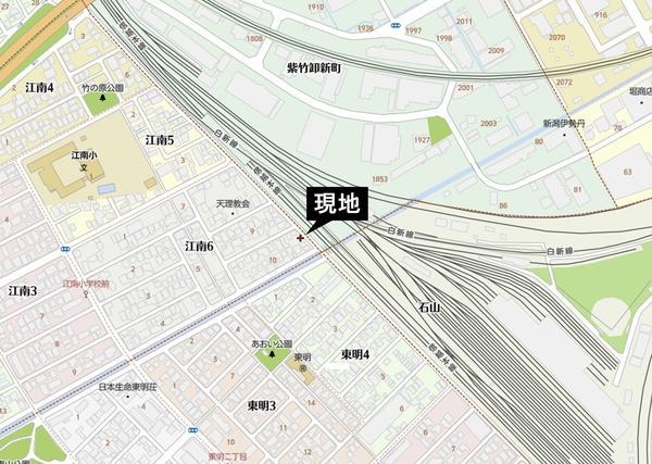 新潟市東区江南６丁目の土地
