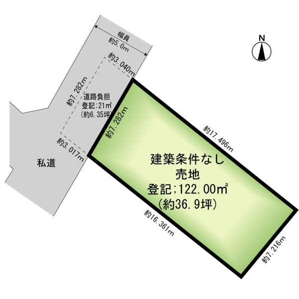 西区松美台　売地