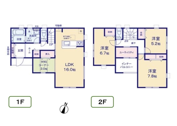 新潟市西区寺尾西４丁目の新築一戸建