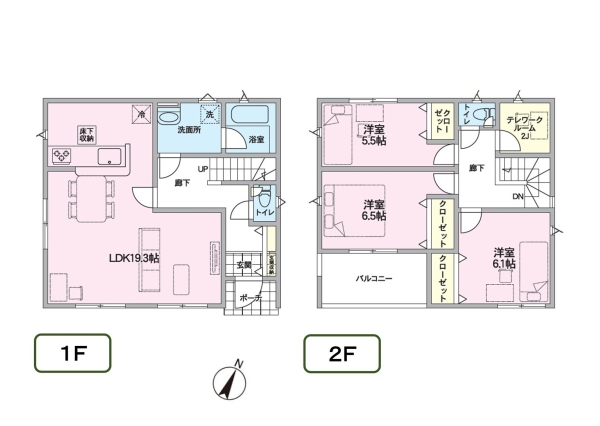 新潟市西区寺尾東３丁目の新築一戸建