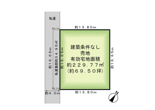新潟市西区寺尾台３丁目の土地