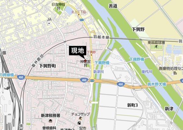秋葉区下興野町　売地