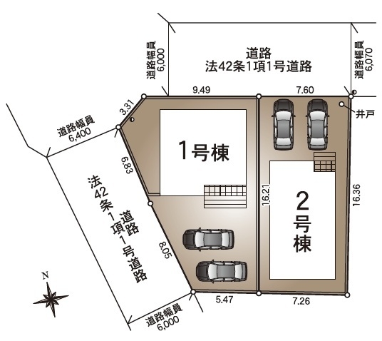 クレイドルガーデン長岡市摂田屋第1　2号棟　全2棟