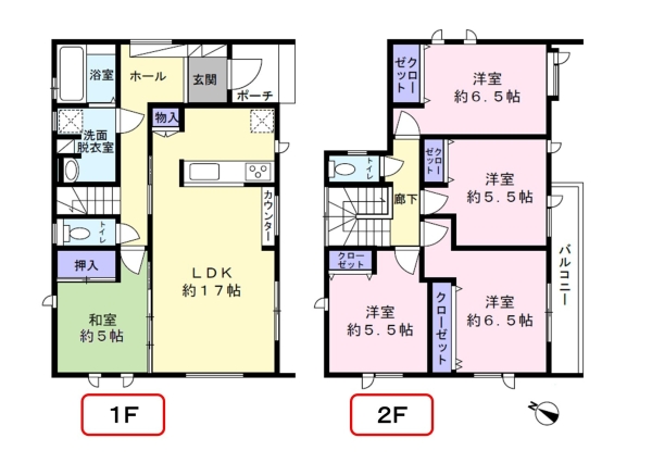 新潟市西区五十嵐２の町の中古一戸建て