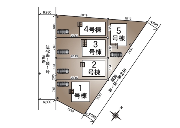 江南区早通第2　２号棟　全5棟