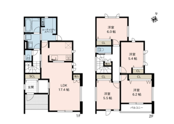 秋葉区北上1丁目B棟　新築戸建