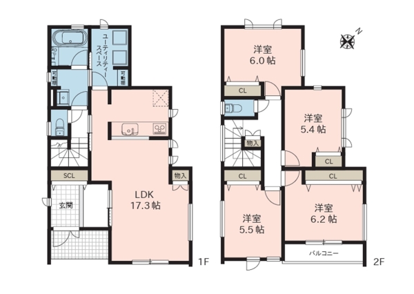 西区五十嵐二の町　C棟　新築戸建
