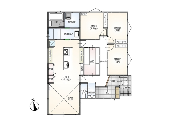 長岡市稲保南2　新築戸建