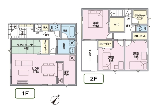 クレイドルガーデン北区西名目所第2　1号棟　(全3棟)
