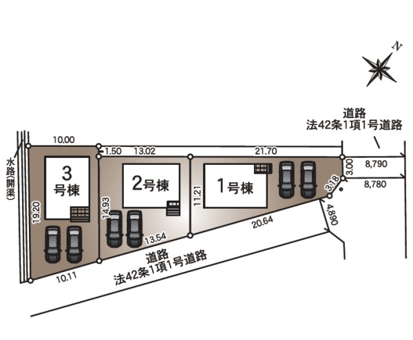 クレイドルガーデン西区金巻第1　3号棟　全3棟