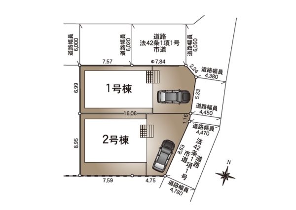 クレイドルガーデン東区白銀第6　1号棟(全2棟)