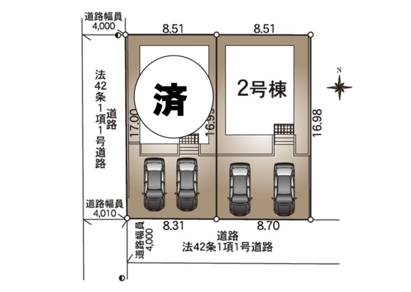 秋葉区吉岡町第1　2号棟　全2棟