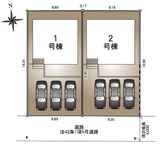 長岡市中沢第2　2号棟　全2棟