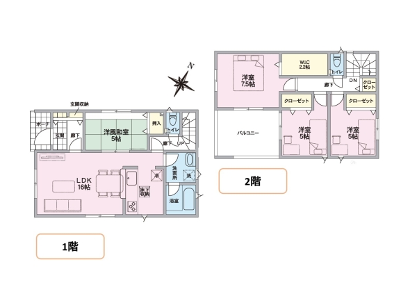 江南区亀田中島第3II　4号棟　全4棟