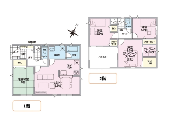 クレイドルガーデン江南区亀田中島第3II　6号棟　(全4棟)