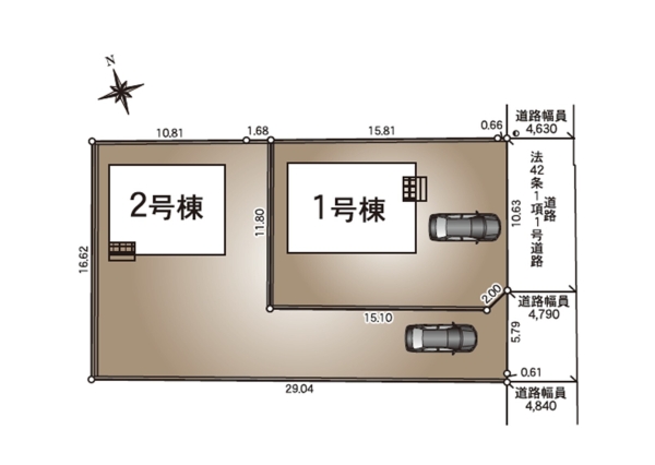 阿賀野市外城町第2　1号棟　全2棟