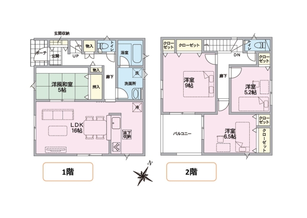 江南区亀田中島第3II　6号棟　全4棟