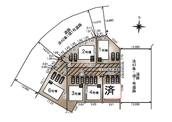 長岡市南七日町第1　1号棟　全6棟