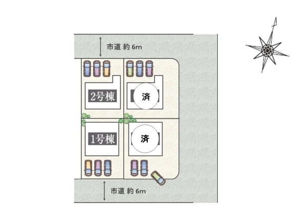 タマタウン新発田市東新町4丁目　1号棟　全4棟