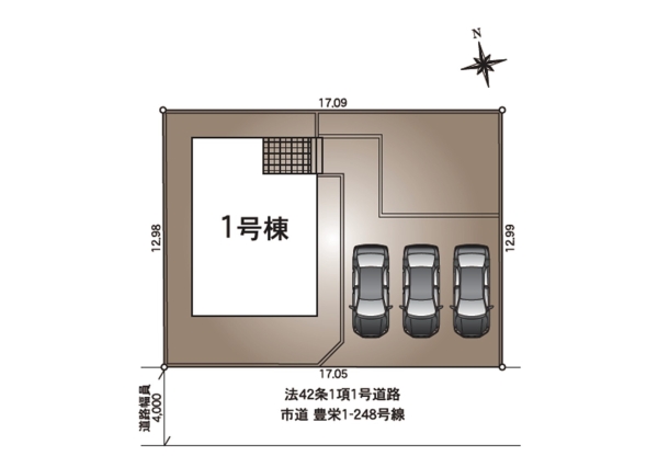 クレイドルガーデン北区早通南第4　1号棟　全1棟