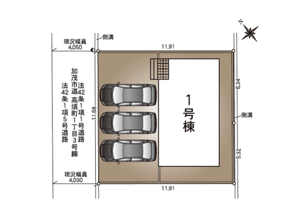 クレイドルガーデン加茂市高須町第1　1号棟(全1棟)