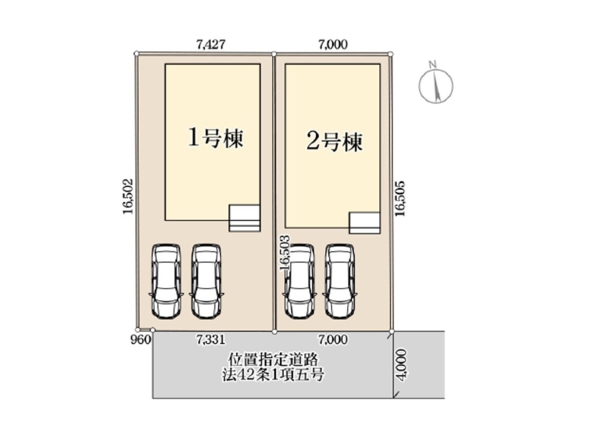 東区寺山第2　全2棟　1号棟