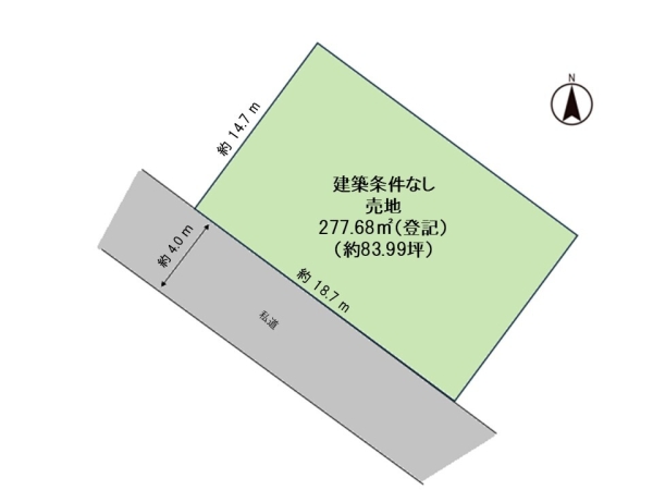 新発田市西園町２丁目の土地