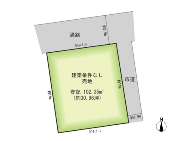 新潟市東区秋葉１丁目の土地