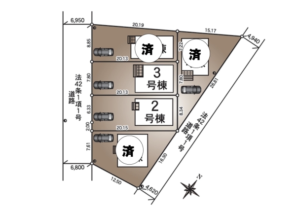 江南区早通第2　2号棟(全5棟)