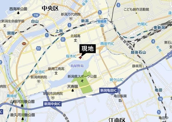新潟市中央区神道寺南２丁目の土地