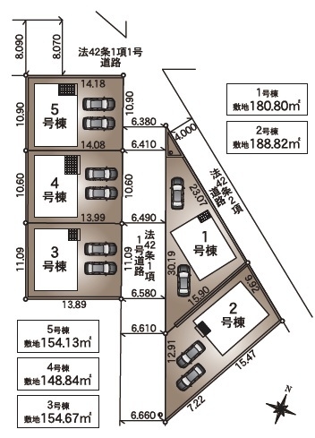 秋葉区小須戸第1　4号棟　全5棟