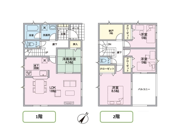 秋葉区小須戸第1　3号棟　全5棟