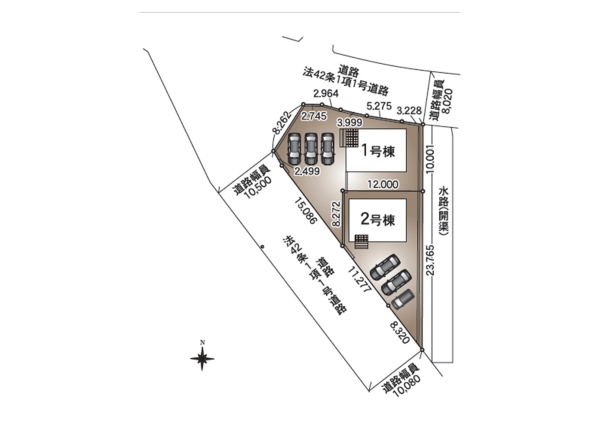 長岡市川崎第2　1号棟　全2棟