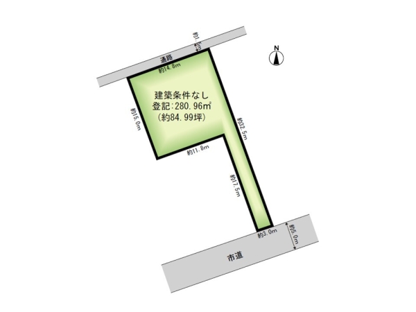 東区東中野山7丁目　売地