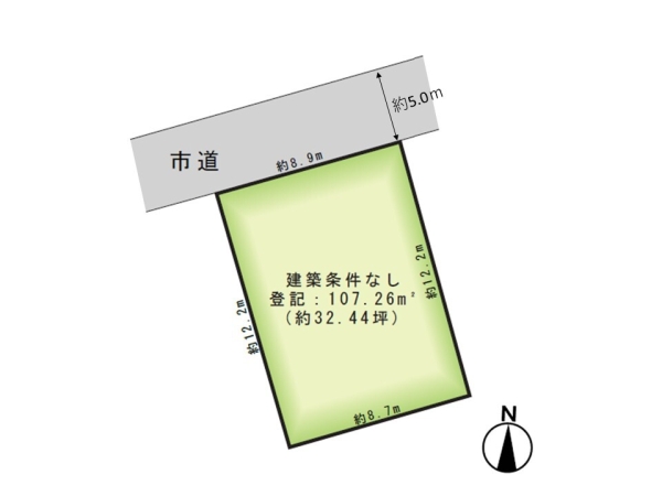 新発田市東新町１丁目の土地