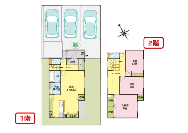 西区大野町　B棟　新築戸建　全2棟