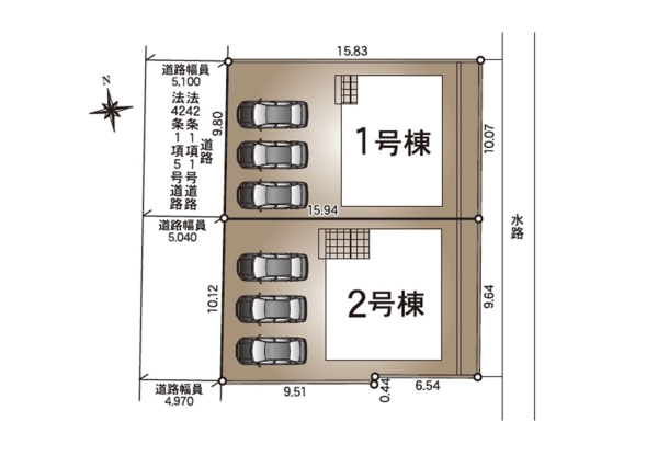 東区下木戸第3　1号棟　(全2棟)