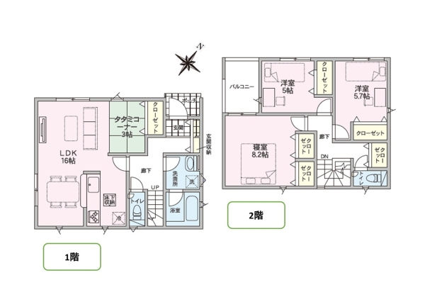 クレイドルガーデン東区下場本町第2　1号棟　(全2棟)