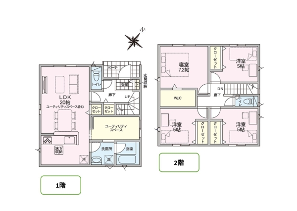 クレイドルガーデン東区下場本町第2　1号棟　(全2棟)