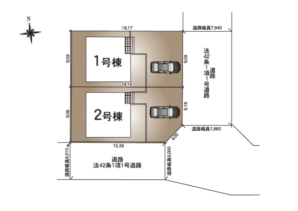 長岡市西千手第1　1号棟　　全2棟