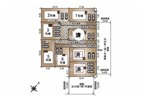 長岡市川崎第1　6号棟　全8棟