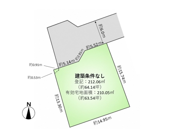 新潟市江南区荻曽根２丁目の土地