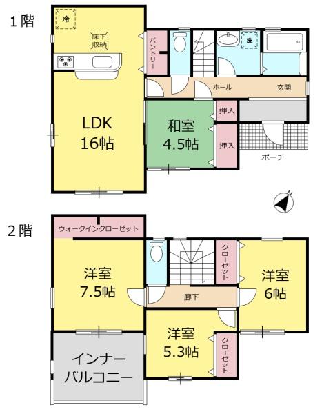 岩国市川下町２丁目の新築一戸建