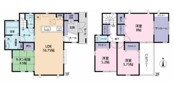 岩国市尾津町１丁目の新築一戸建