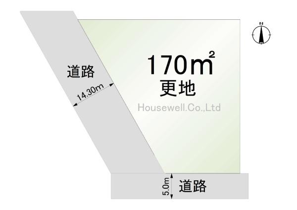 北葛飾郡松伏町大字松伏　土地