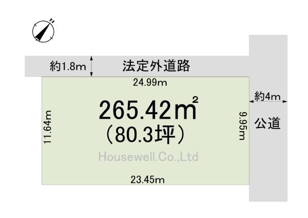 久喜市栗橋北2丁目　土地