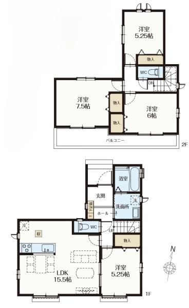 春日部市大沼6丁目　戸建　A号棟
