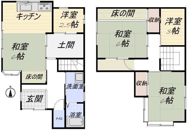 堺市東区西野の中古一戸建