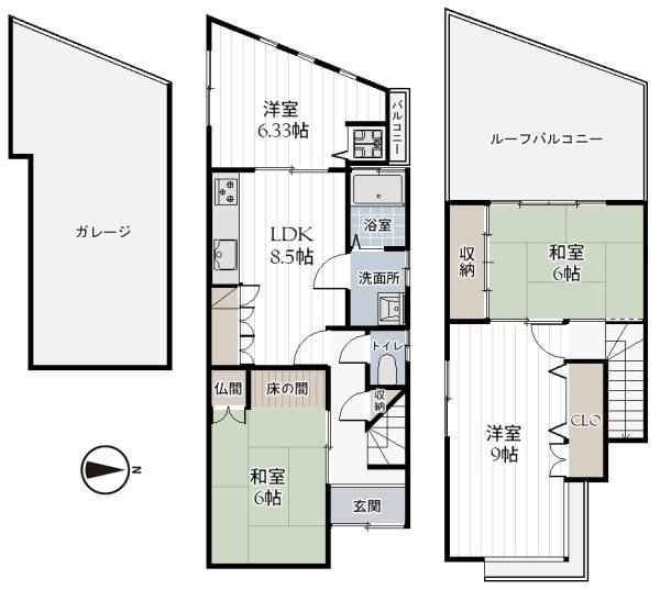 松原市新堂２丁目の中古一戸建